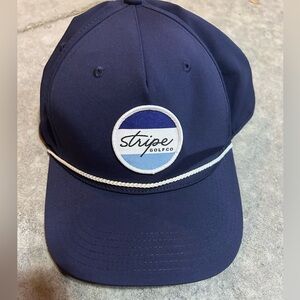 Stripe golf hat
